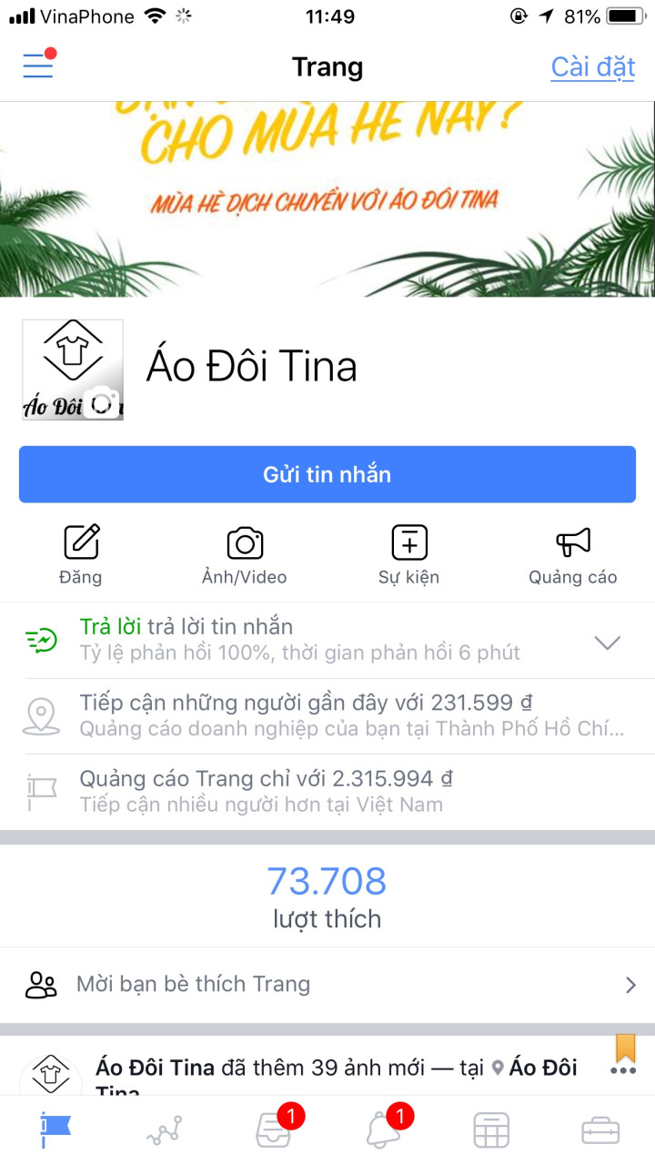 Trang facebook