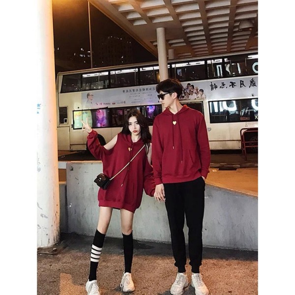 Áo hoodie đôi nam nữ form rộng mùa đông thời trang Hàn Quốc dành cho cặp đôi COUPLELOVE C036