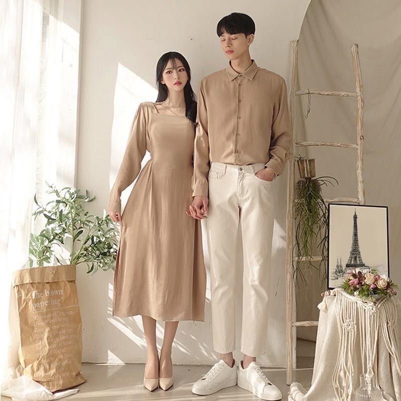 2023 Cặp Đôi Khâu Váy Liền Áo Sơ Mi Cải Tiến Mùa Hè Phong Cách Trung Quốc  Cặp Đôi Sườn Xám Ngắn Tay Kiểu Pháp Ngắn Tay  Lazadavn