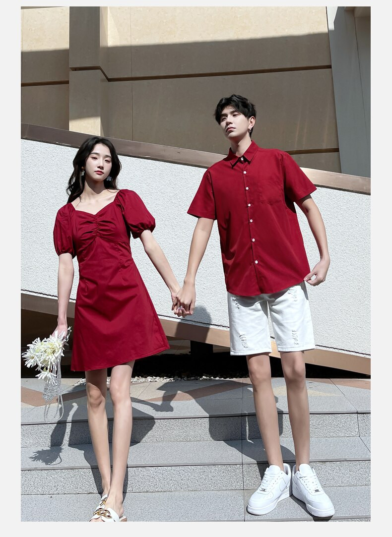Áo đôi nam nữ đẹp Set áo váy sơ mi Hàn Quốc dáng dài COUPLE STORE - Trang  phục khác | ThờiTrangNữ.vn